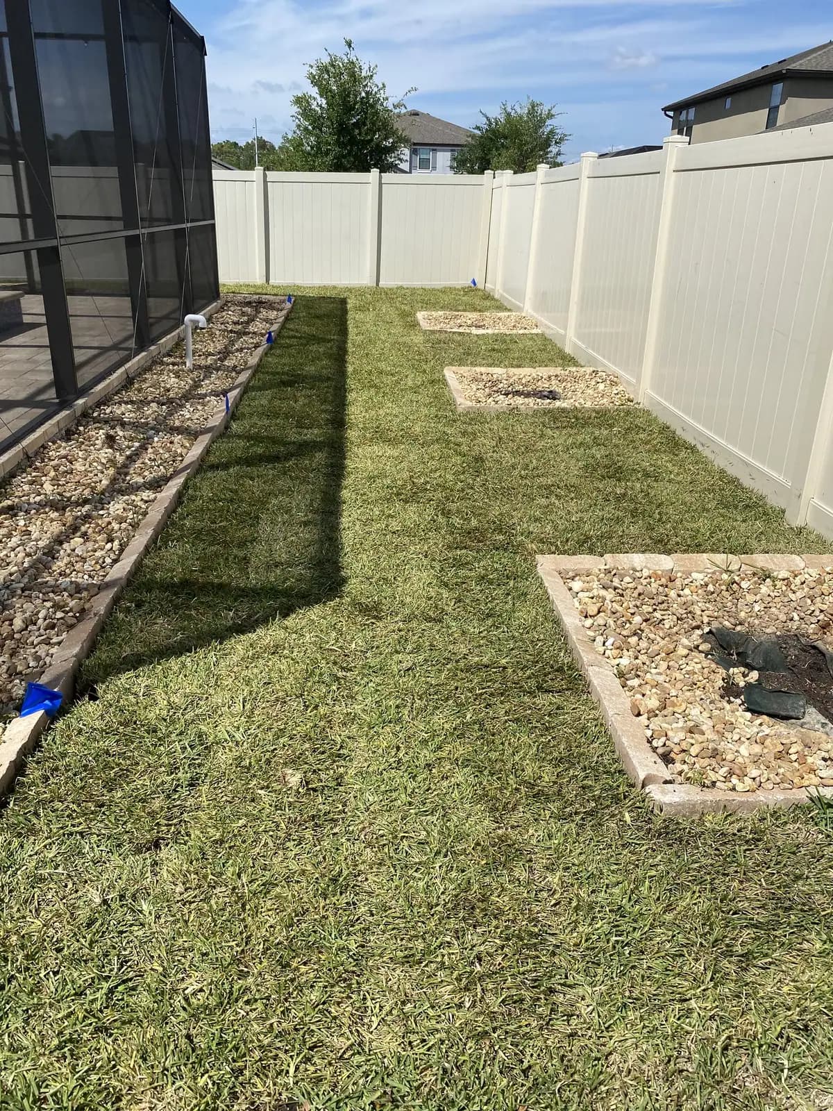 Sod-X sod laid across a prepared Florida yard